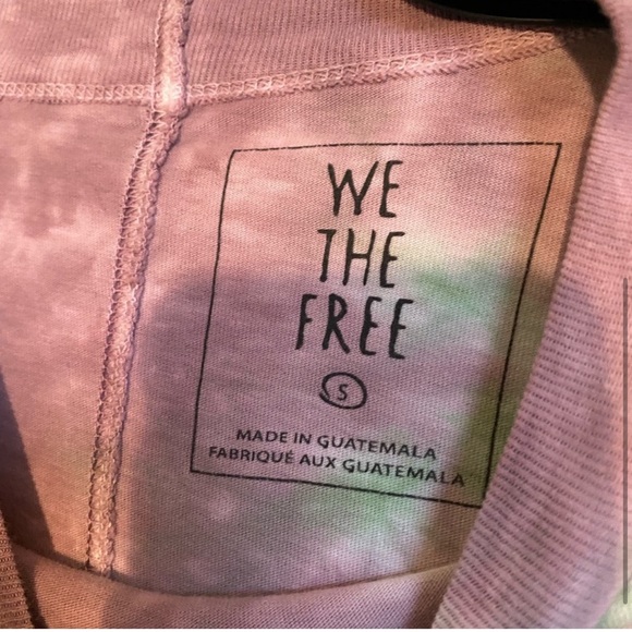 Free People Be Free Pink Green Tie Dye Oversized
Long Sleeve Shirt - Picture 4 of 5